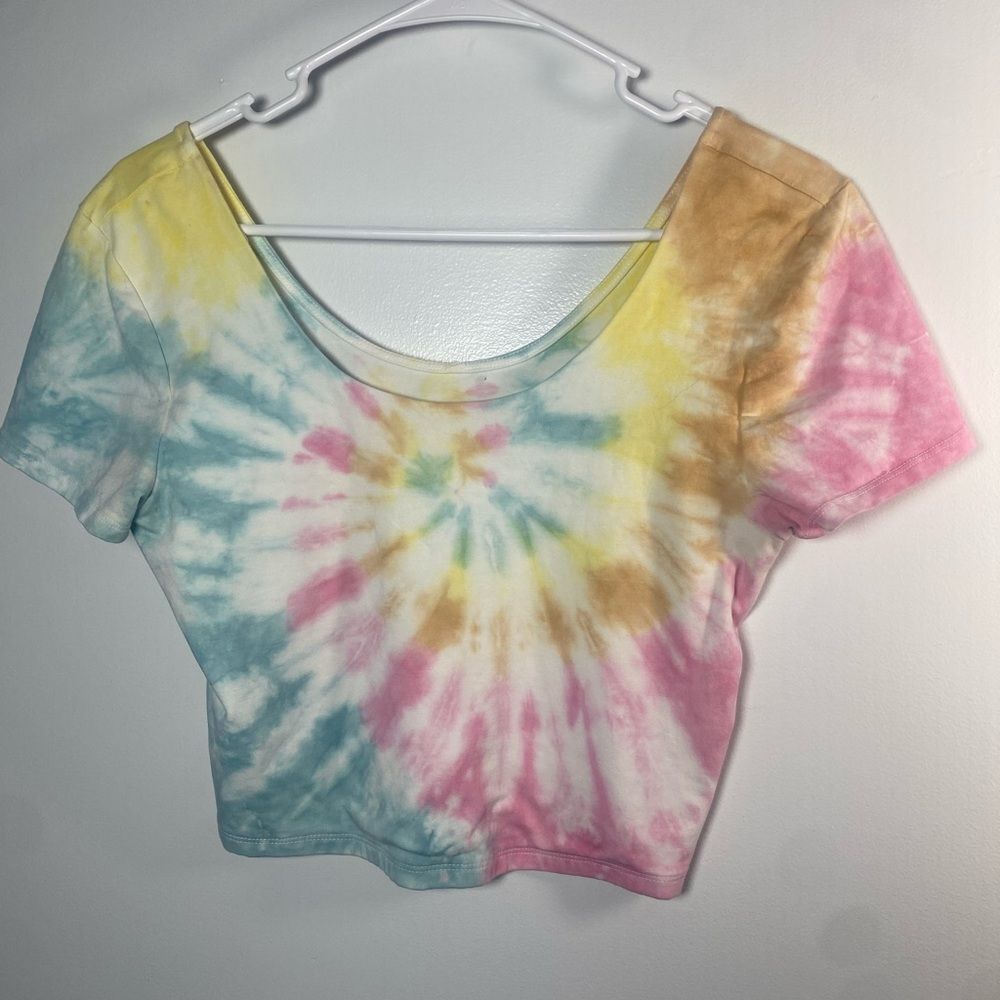 Aero Pastel Tie-Dye Crop Top